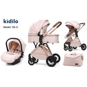 Poussette avec maxicosy Khaki V8 Kidilo