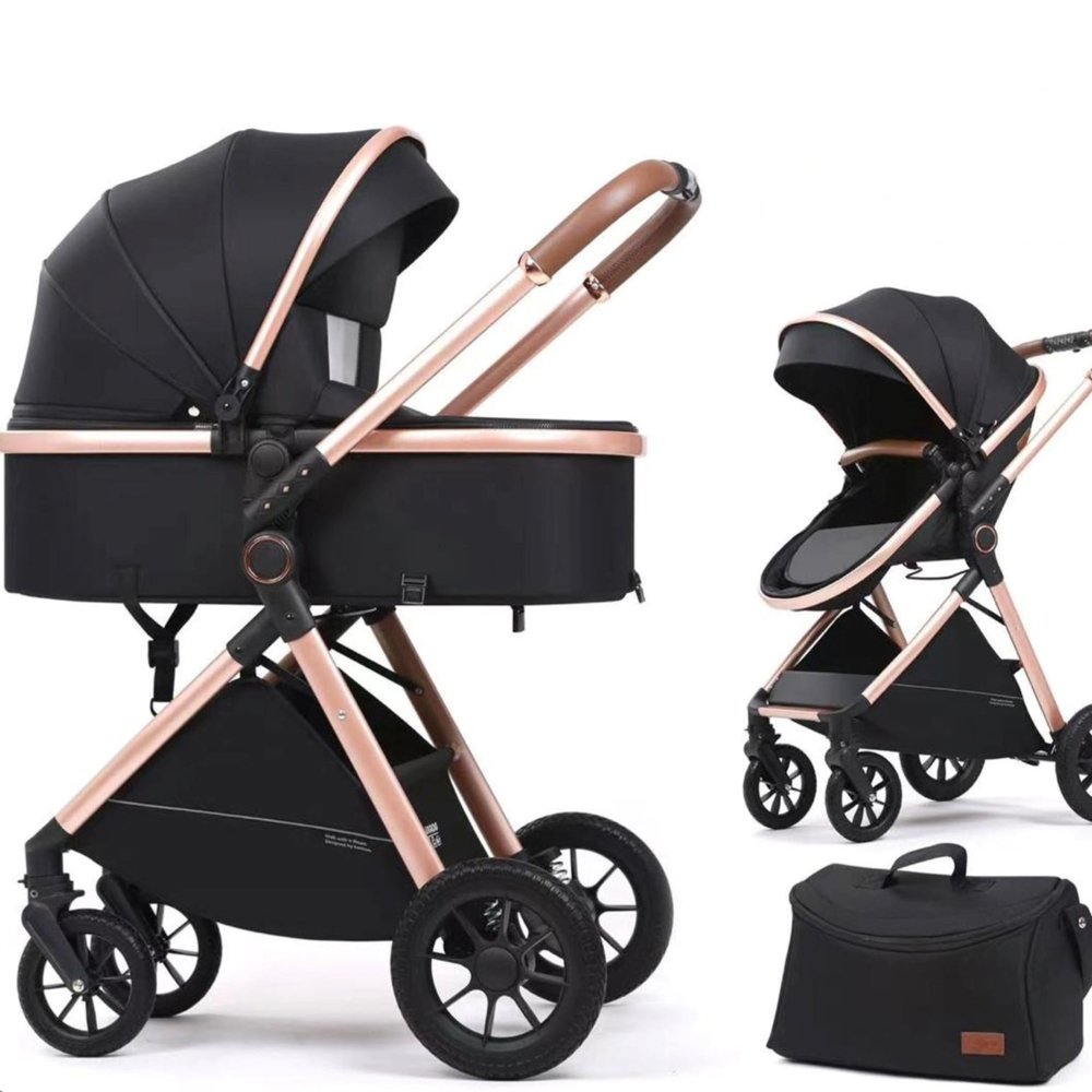 Poussette avec maxicosy Noir V8 Kidilo