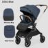 Poussette réversible premium Bleu D900 Kidilo