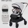 Poussette réversible premium Gris D900 Kidilo