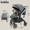 Poussette réversible premium Beige D900 Kidilo