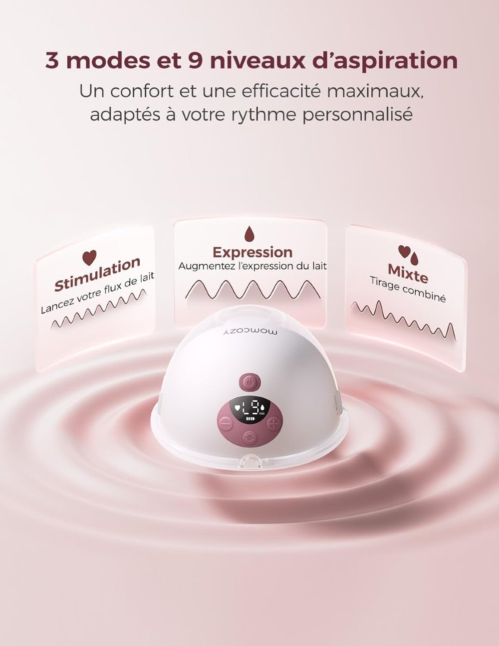 Tire-lait mains libres M5 Smart double Momcozy