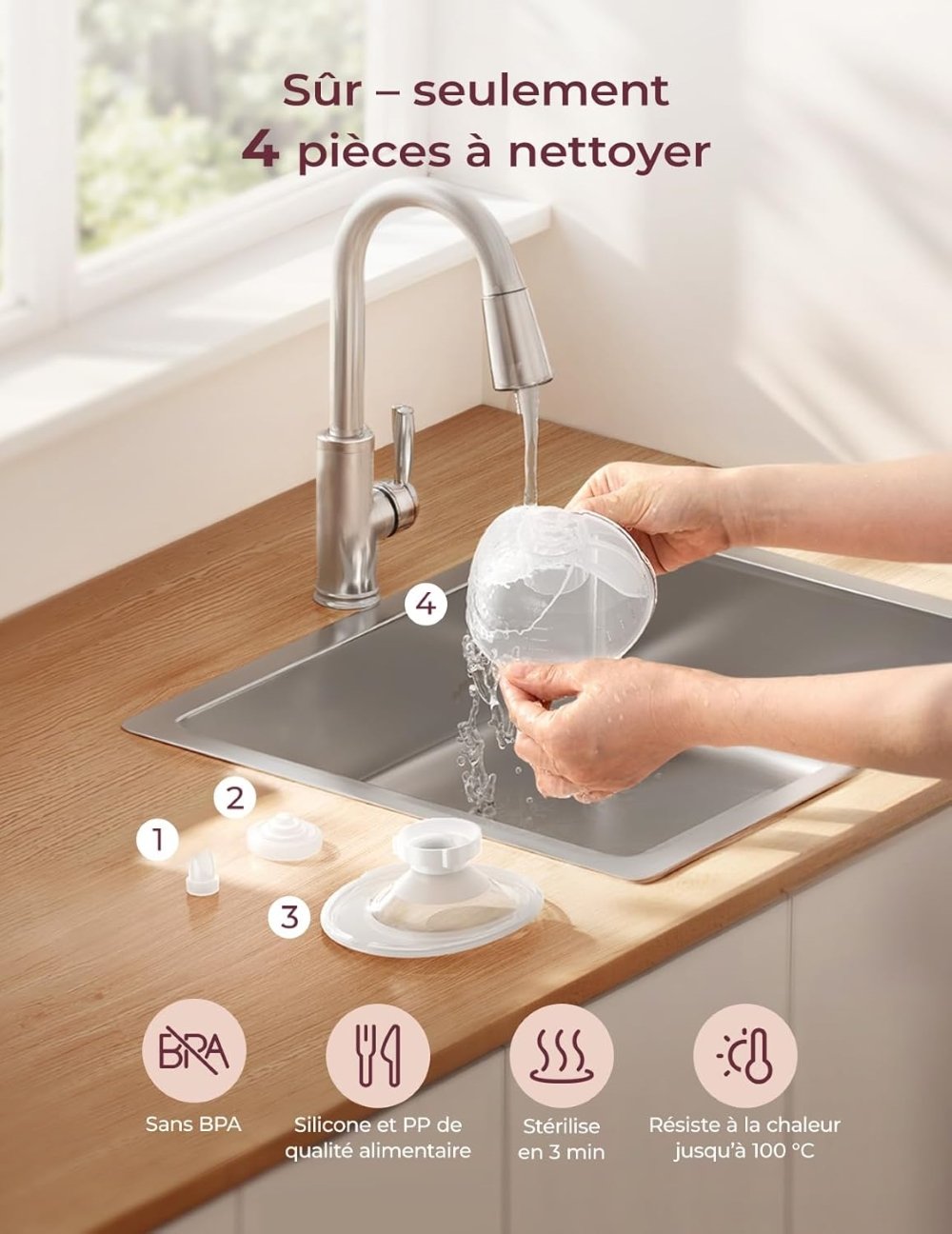 Tire-lait mains libres M5 Smart double Momcozy