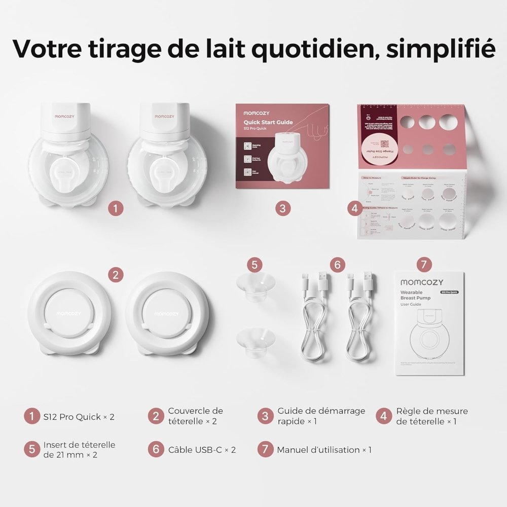 tire-lait-S12-pro-quick-double-momcozy-8 Tire-lait mains libres S12 Pro Quick double Momcozy