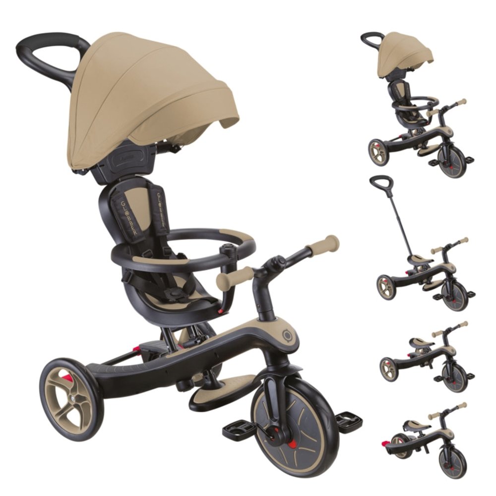 Tricycle Explorer 4en1 taupe Globber