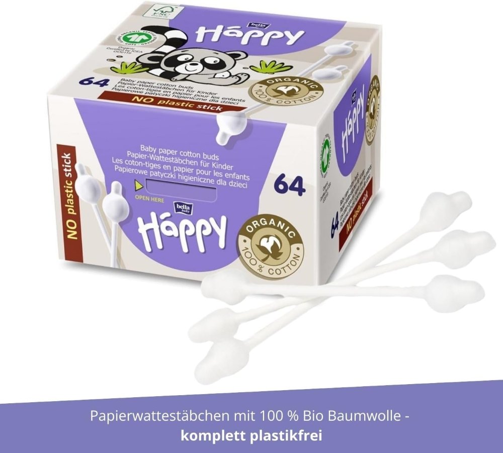 coton-tiges-bébé-64-pièces-happy-3 Coton tiges bébé 64 pièces Happy