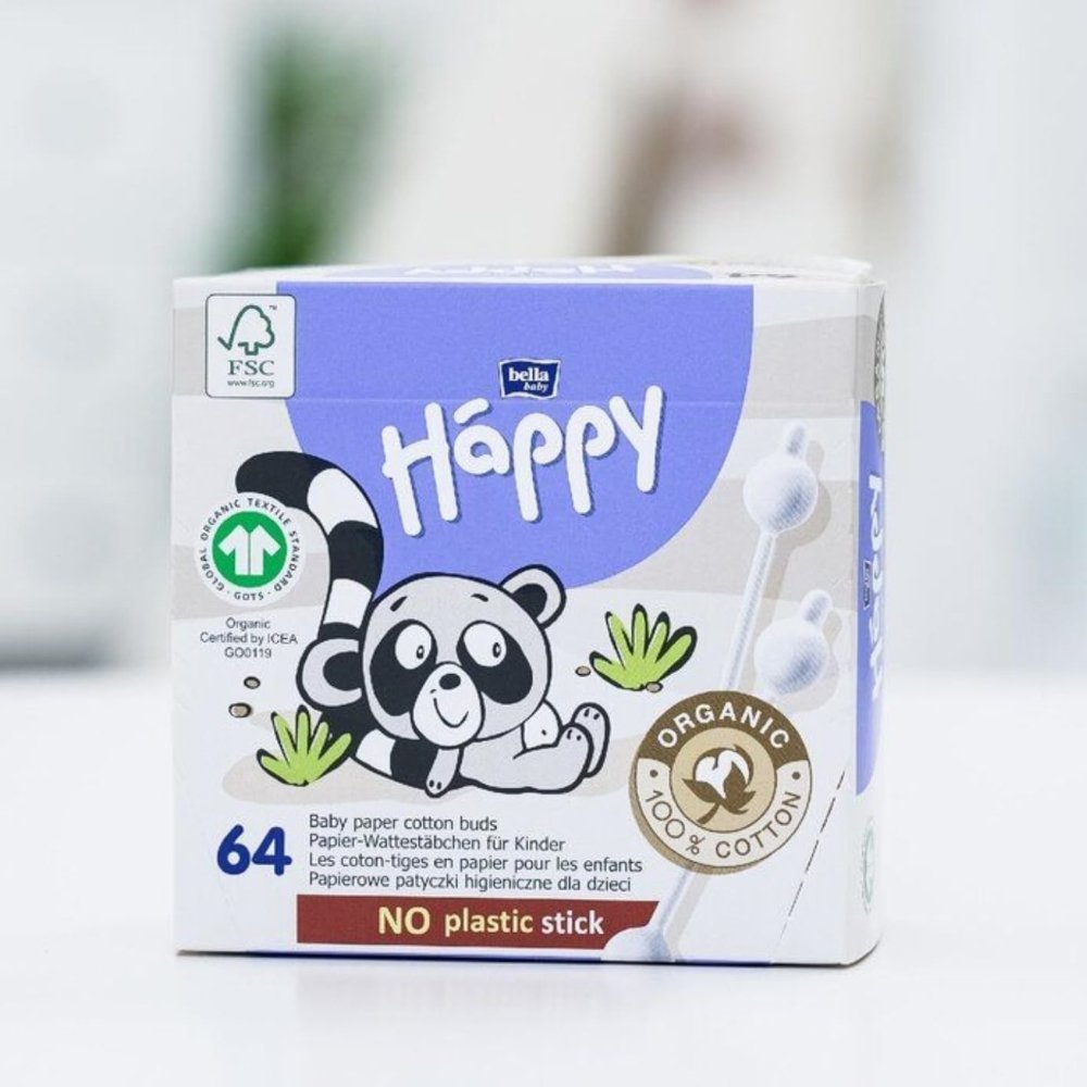 coton-tiges-bébé-64-pièces-happy-5 Coton tiges bébé 64 pièces Happy