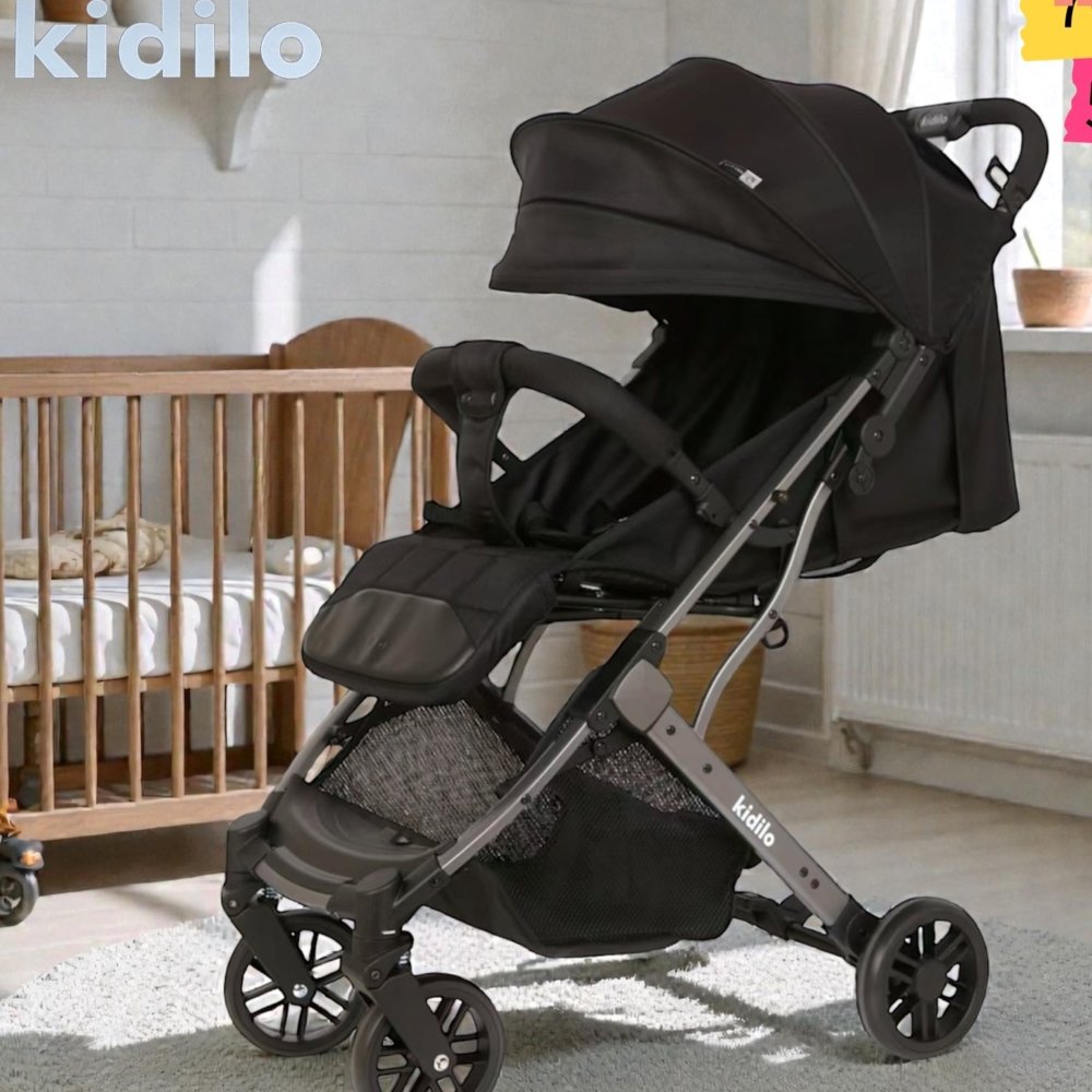 Poussette légère cabine K8pro noir Kidilo