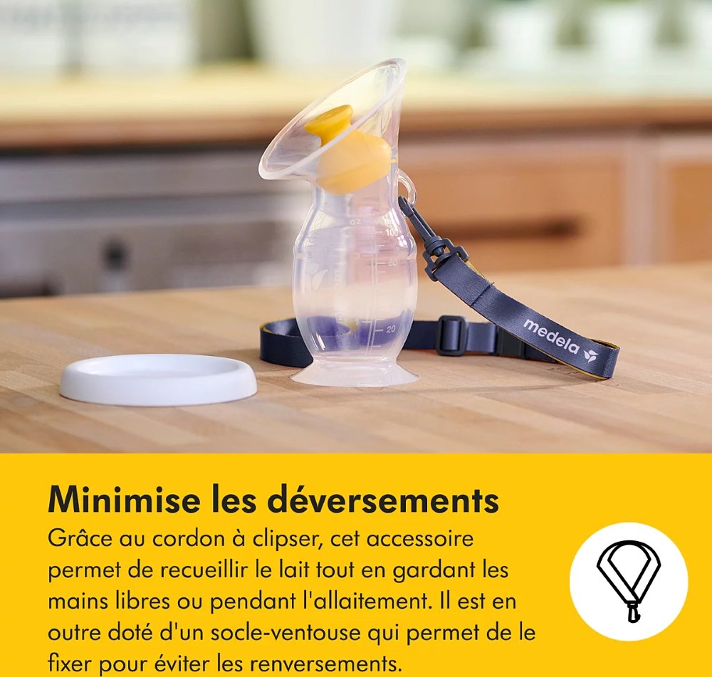 Recueil-lait en silicone Medela