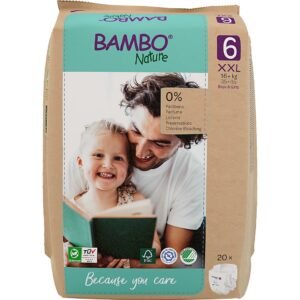 Couches Bambo Nature taille 6 ( +16 Kg ) 20 unités