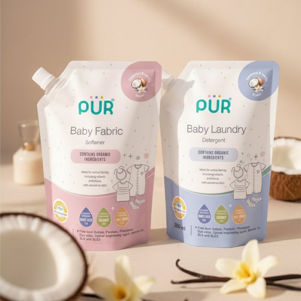 Adoucissant naturel lessive 500ml vanille et noix de coco Pur