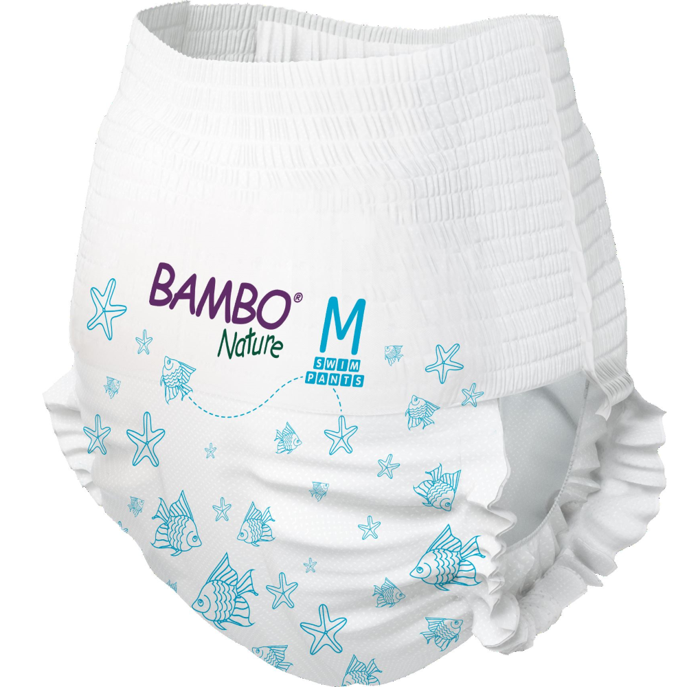 Couches de bain Bambo Nature Taille M +12 Kg 12 unités