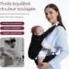Porte bébé Momcozy en coton PureHug