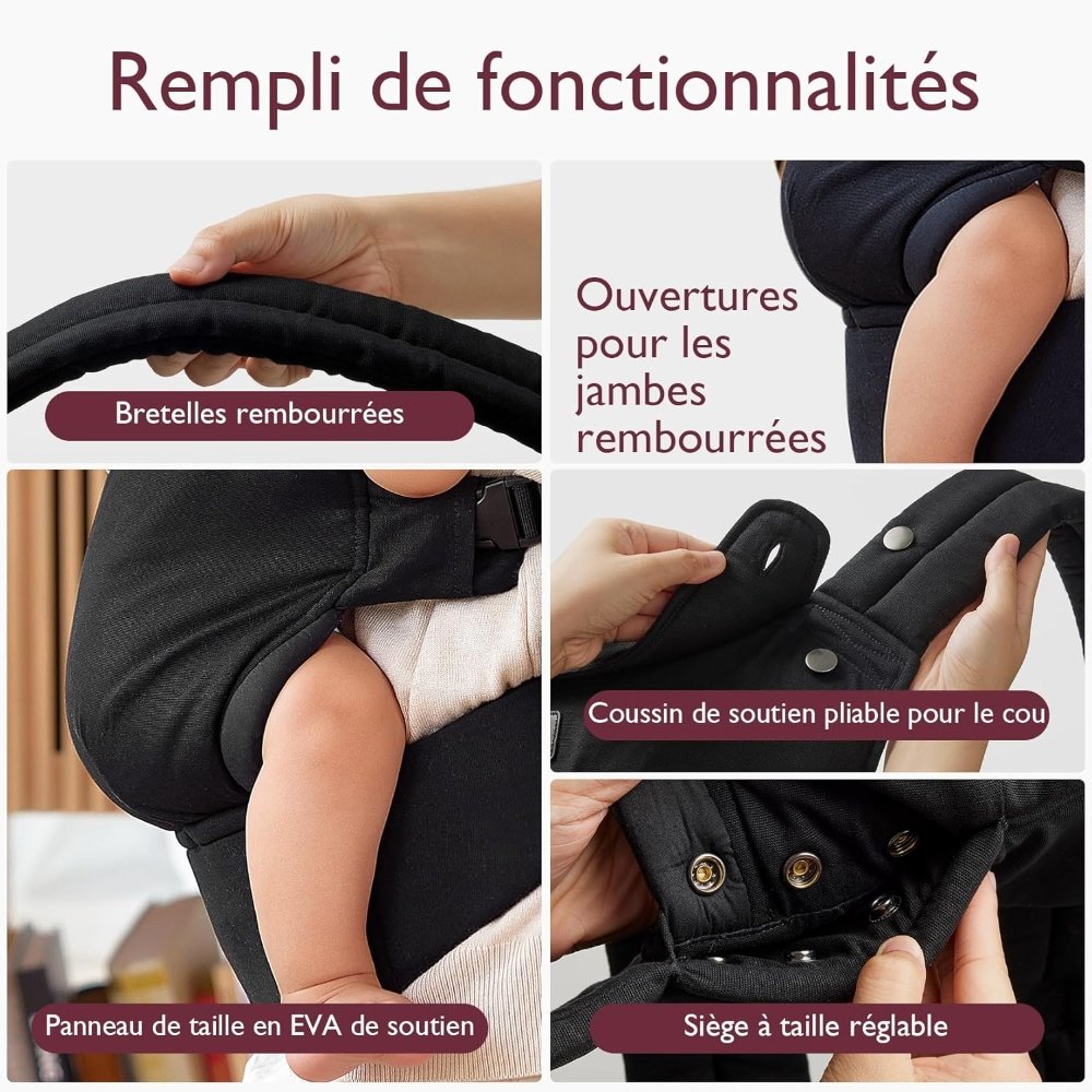 Porte bébé Momcozy en coton PureHug