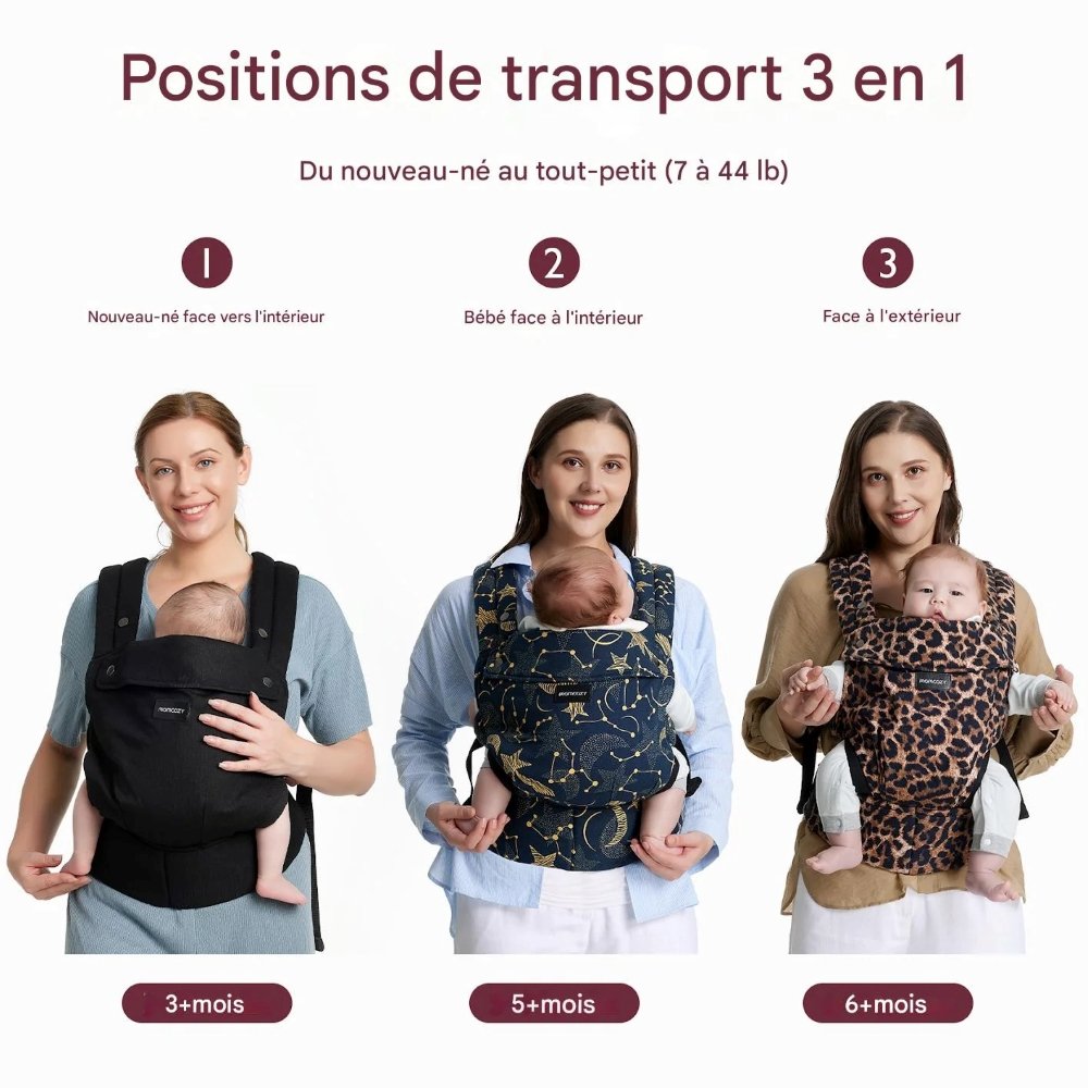 Porte bébé Momcozy en coton PureHug
