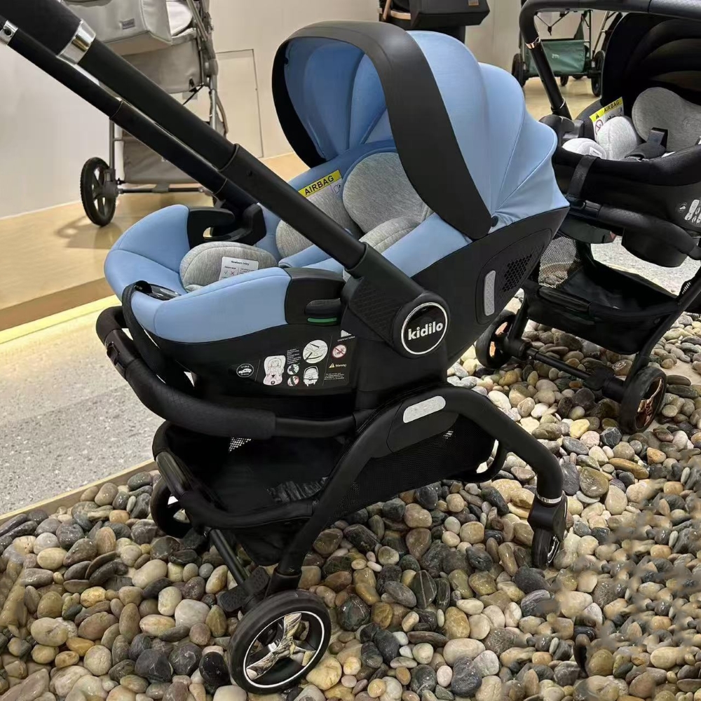 Poussette et maxicosy 2en1 bleu S366 Kidilo