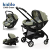 Poussette et maxicosy 2en1 vert S366 Kidilo