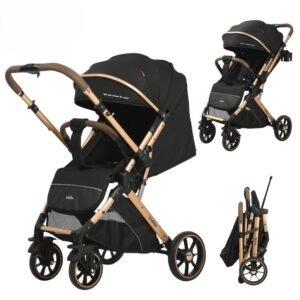 Poussette réversible noir 6600 Kidilo