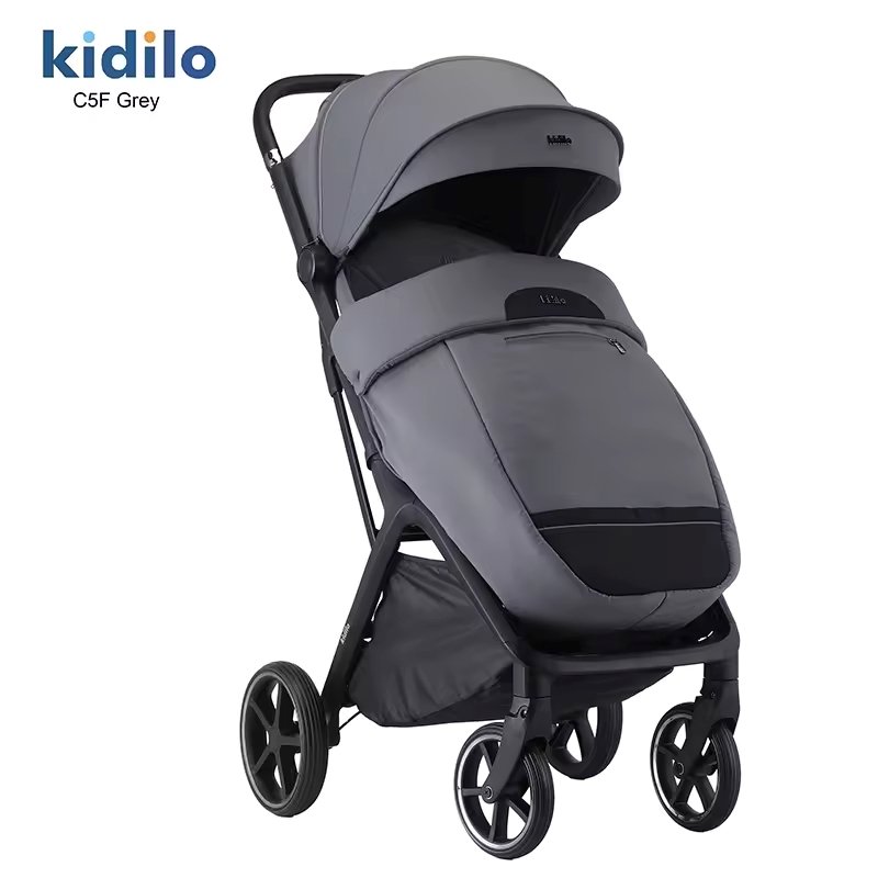 Poussette valise compacte gris C5F Kidilo