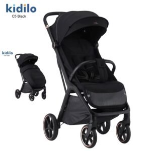 Poussette valise compacte noir C5F Kidilo