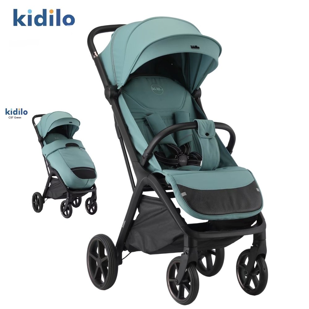 Poussette valise compacte vert C5F Kidilo