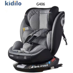 Siège auto isofix avec rotation 360 G406 gris Kidilo
