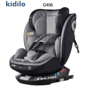 Siège auto isofix avec rotation 360 G406 gris Kidilo
