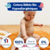 Pads Coton Bio Carryboo 150 unités