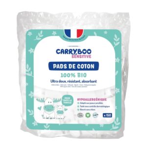 Pads Coton Bio Carryboo 150 unités