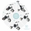 Tricycle évolutif Volta 5en1 gris Ms Innovaciones