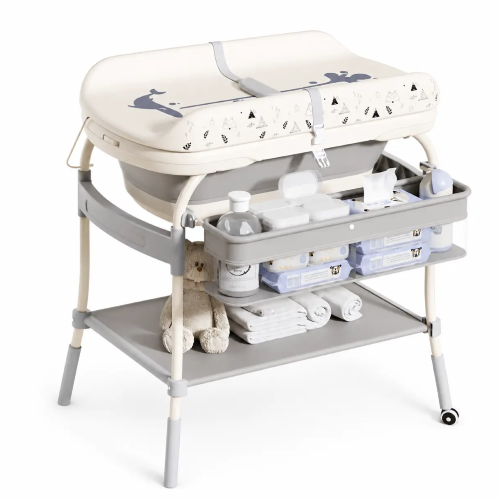 Baignoire bébé avec table à langer