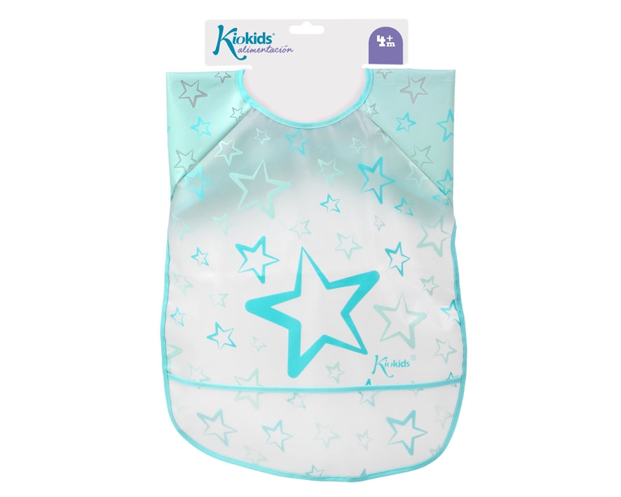 Bavoir imperméable Bleu Kiokids