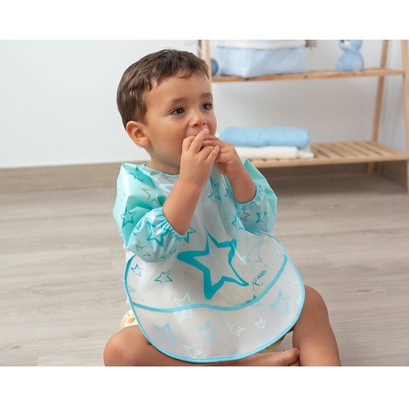 Bavoir imperméable Bleu Kiokids