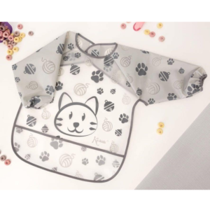 Bavoir imperméable Gris Kiokids