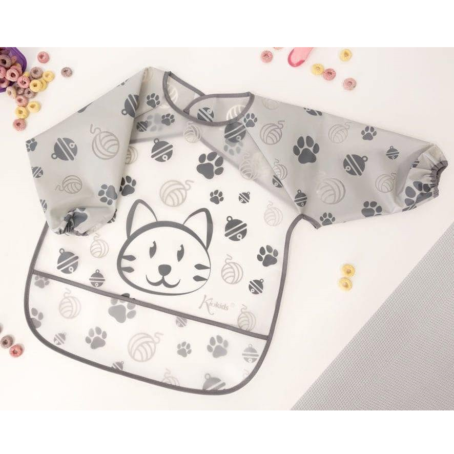 Bavoir imperméable Gris Kiokids
