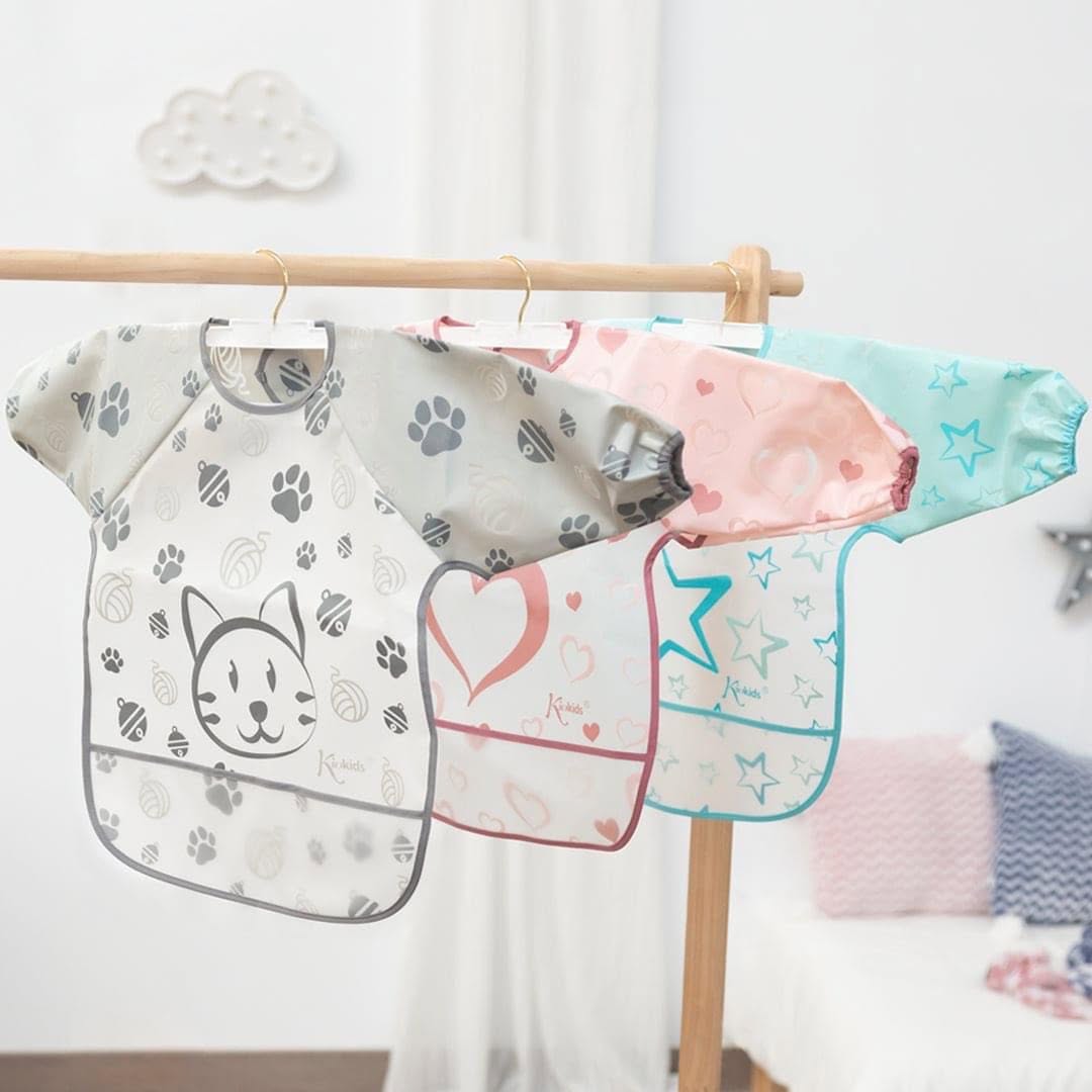 Bavoir imperméable Rose Kiokids