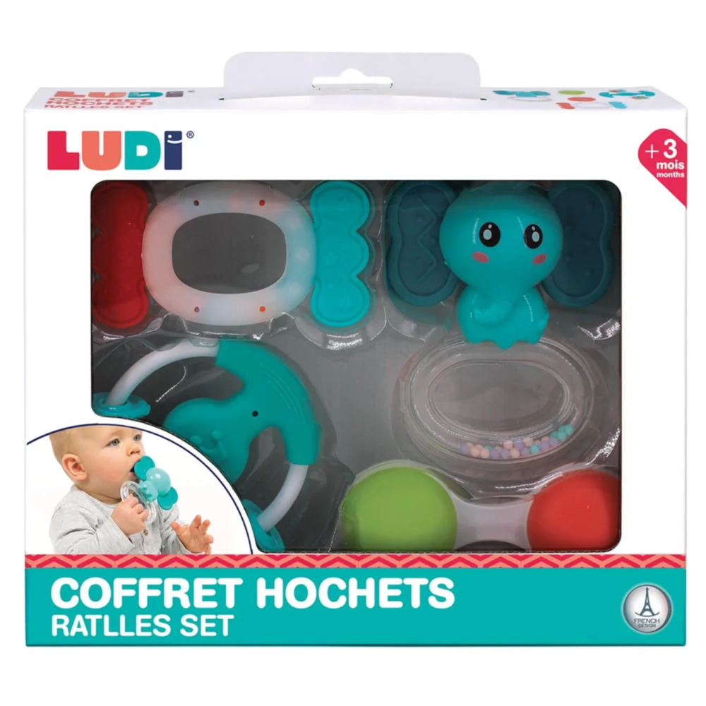 Coffret 4 hochets Ludi