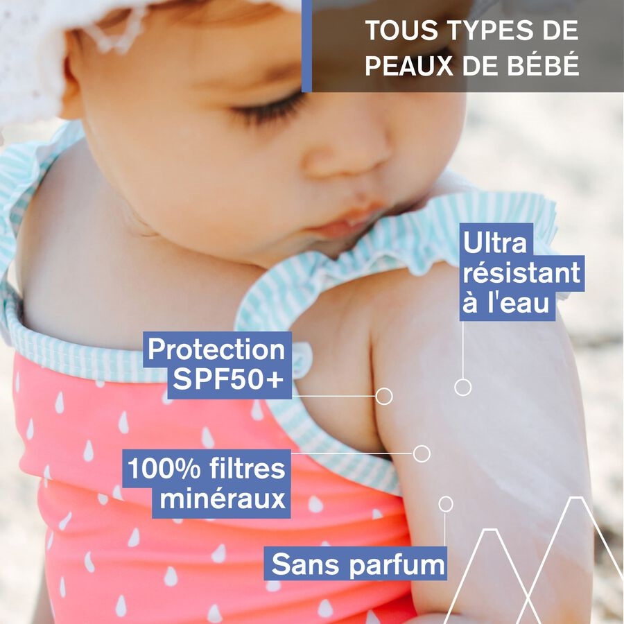 Crème solaire minérale bébé haute protection 50ML Uriage