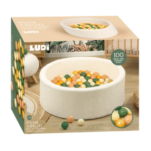 Piscine à balles Plush avec 100 balles Ludi