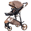 poussette-duo-avec-cosy-chrome-gris-babycare-2 Poussette duo avec cosy chrome gris Babycare