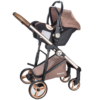 poussette-duo-avec-cosy-chrome-gris-babycare-4 Poussette duo avec cosy chrome gris Babycare