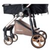 poussette-duo-avec-cosy-chrome-gris-babycare-8 Poussette duo avec cosy chrome gris Babycare