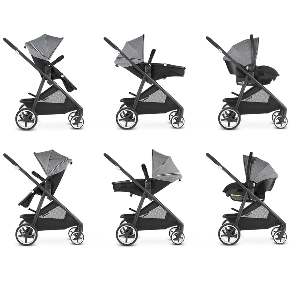 poussette-duo-avec-cosy-shyft-gris-evenflo-1 Poussette duo avec cosy Shyft gris Evenflo