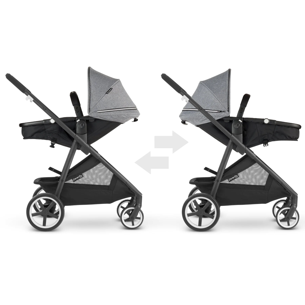 poussette-duo-avec-cosy-shyft-gris-evenflo-4 Poussette duo avec cosy Shyft gris Evenflo