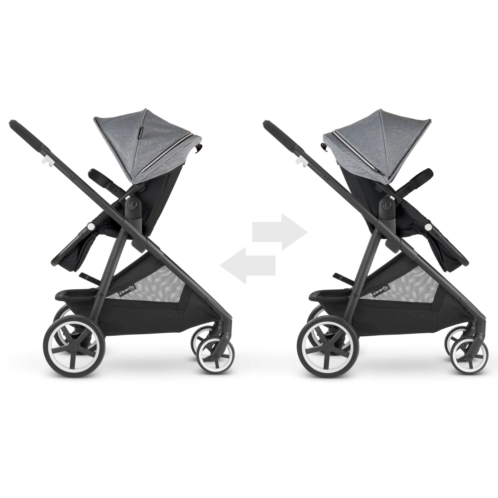 poussette-duo-avec-cosy-shyft-gris-evenflo-5 Poussette duo avec cosy Shyft gris Evenflo