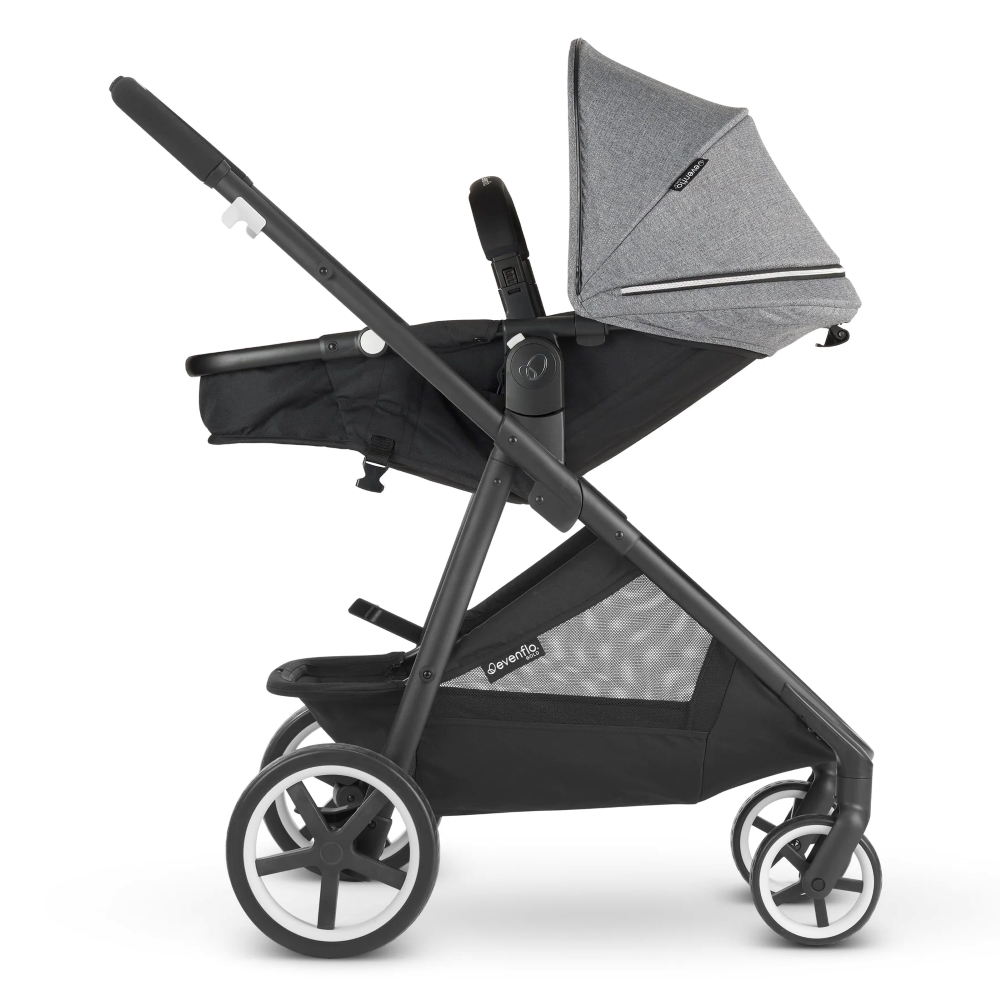 poussette-duo-avec-cosy-shyft-gris-evenflo-8 Poussette duo avec cosy Shyft gris Evenflo