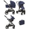 Poussette Trio Mommy Plus Bleu Ms Innovaciones