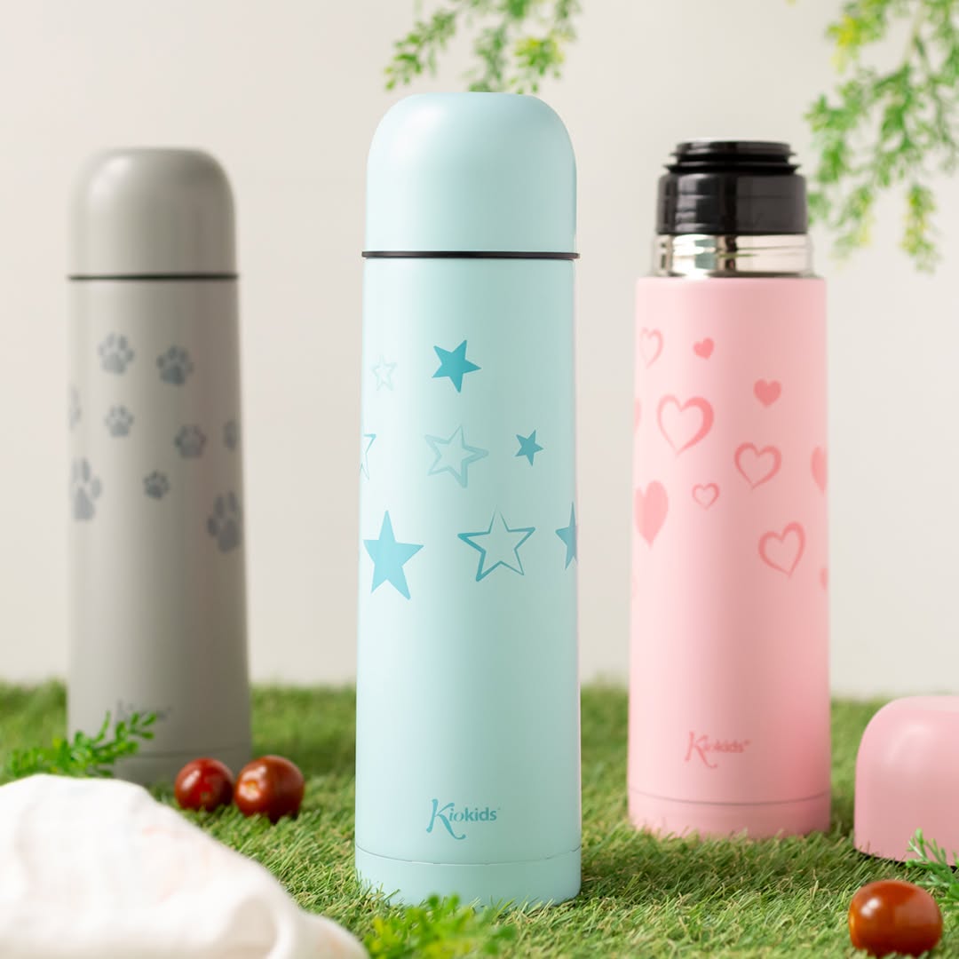 thermos-pour-liquide-500ml-kiokids- Thermos pour liquide rose 500ml Kiokids