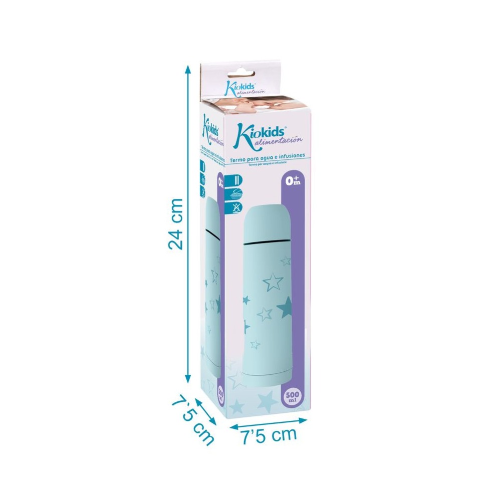 thermos-pour-liquide-bleu-500ml-kiokids-2 Thermos pour liquide bleu 500ml Kiokids
