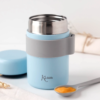 Thermos pour repas bleu 500ml avec cuillère Kiokids